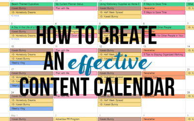 How to Create an Effective Content Calendar